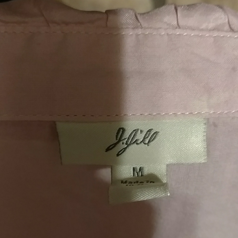 J.Jill Pink Button Down Size Medium - image 5